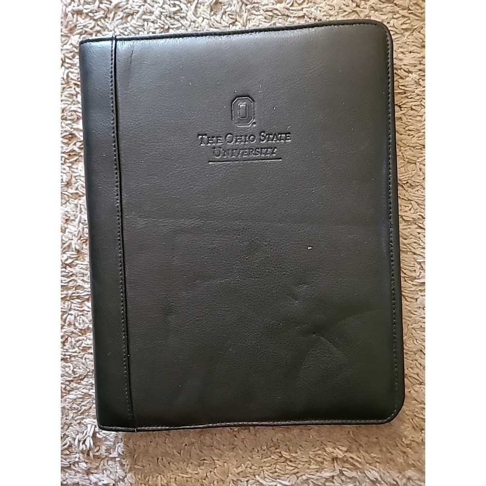 The OHIO STATE University Faux Leather Padfolio, Black